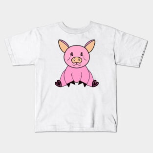 PINK Piggy Pig Lover - Cute Pig Art Kids T-Shirt